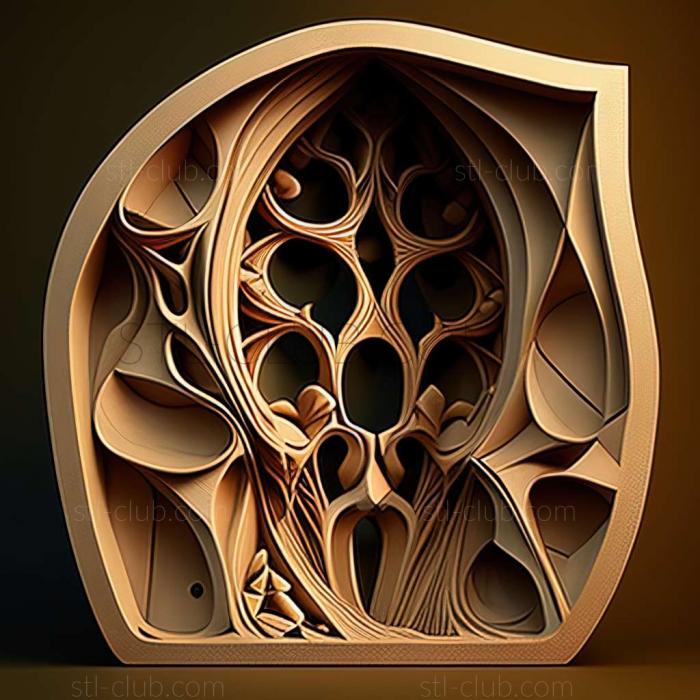 3D мадэль Антони Гауди (STL)